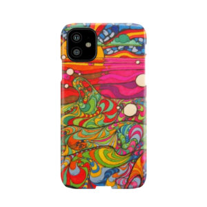 Psychedelic Trippy Hippy Colorful Illustration Phone Case