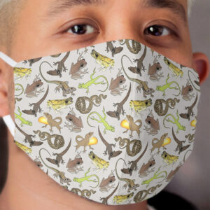 Puerto Rican Herp Pattern Cloth Face Mask