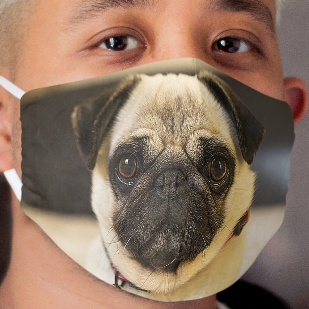 Pug Dog Lover 3D Cloth Face Mask