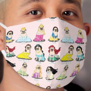 Pug Princesses Cloth Face Mask