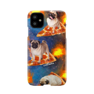 Pugs In Space Riding Pizza Phone Case