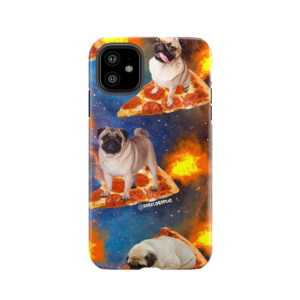 Pugs In Space Riding Pizza Tough Phone Case