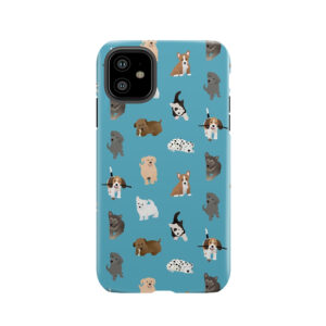 Puppies (Blue) Tough Phone Case