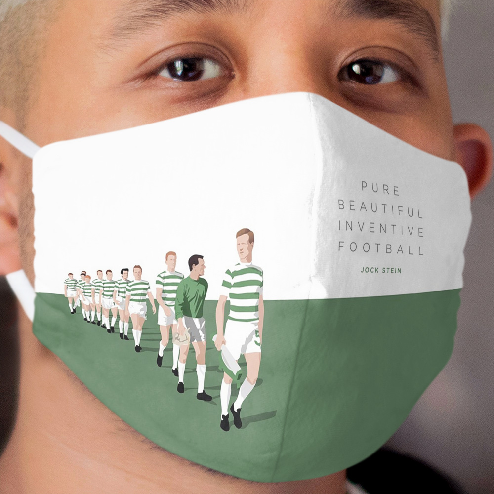 Pure Beautiful Inventive Football - Lisbon Lions Cloth Face Mask