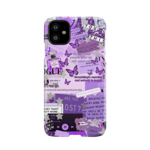 Purple Aesthetic Collage Phone Case