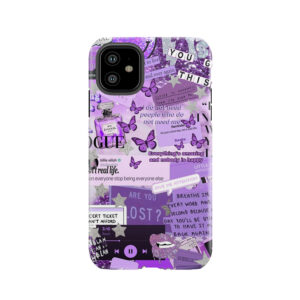 Purple Aesthetic Collage Tough Phone Case