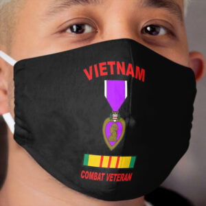 Purple Heart Vietnam Veteran Cloth Face Mask