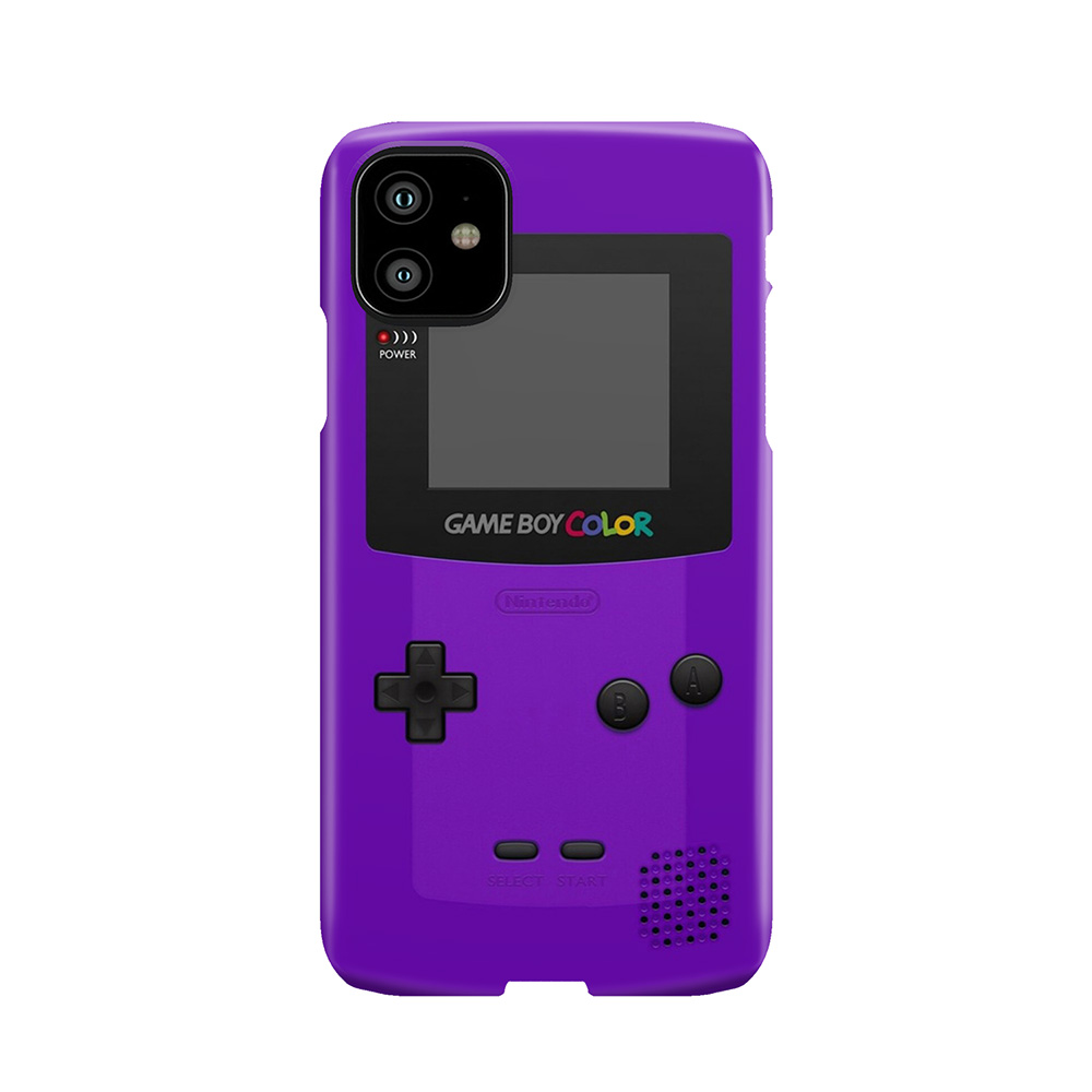 Purple Nintendo Gameboy Color Phone Case - Chief T-shirt