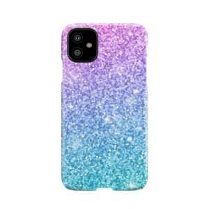 Purple Turquoise Glitter Ombre Phone Case