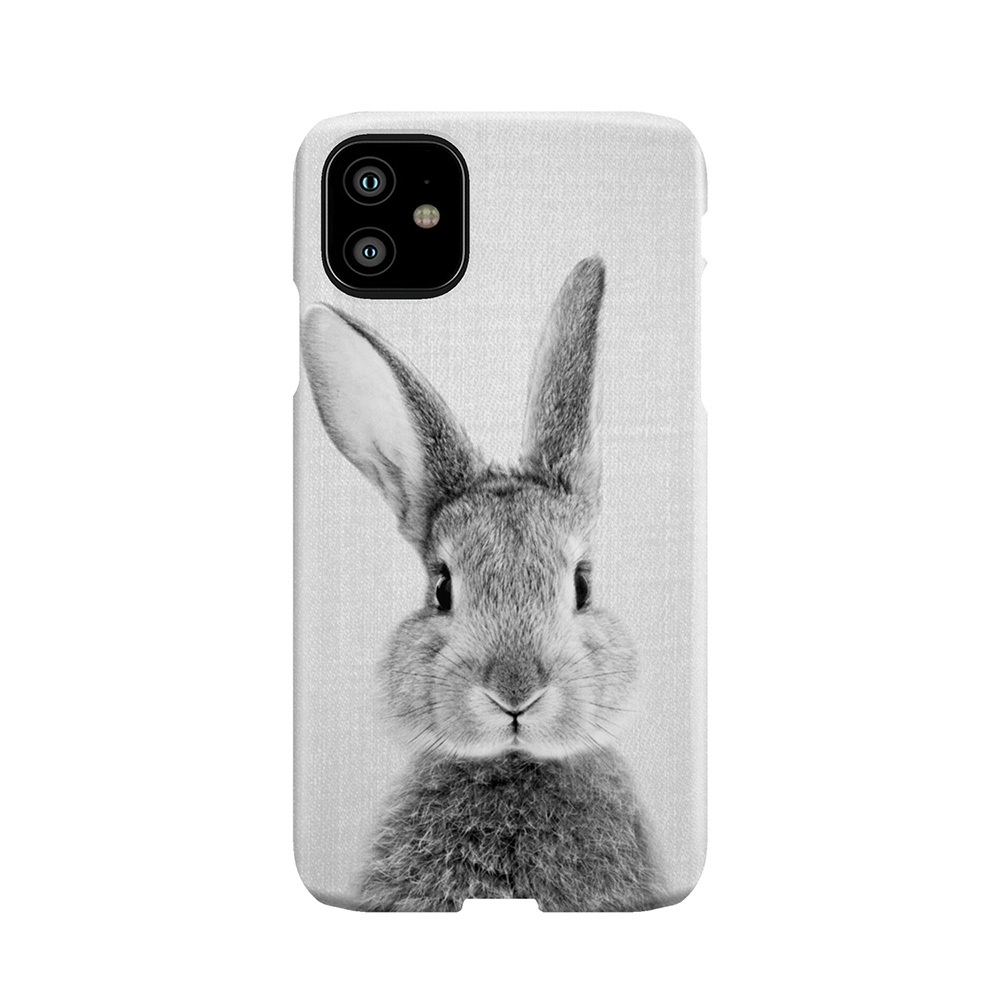 Rabbit - Black & White Phone Case