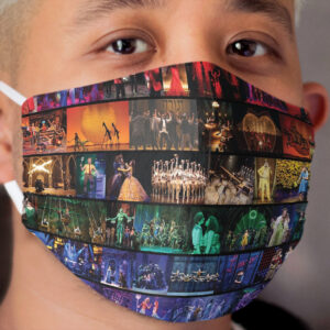 Rainbow Collage of Broadway Sows Cloth Face Mask