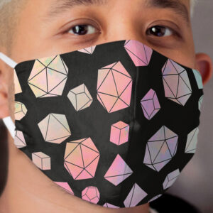 Rainbow Dice Cloth Face Mask