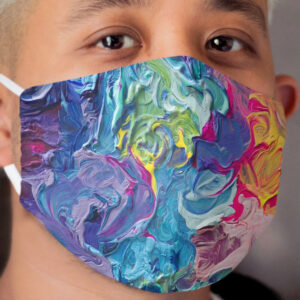 Rainbow Flow Abstraction Cloth Face Mask