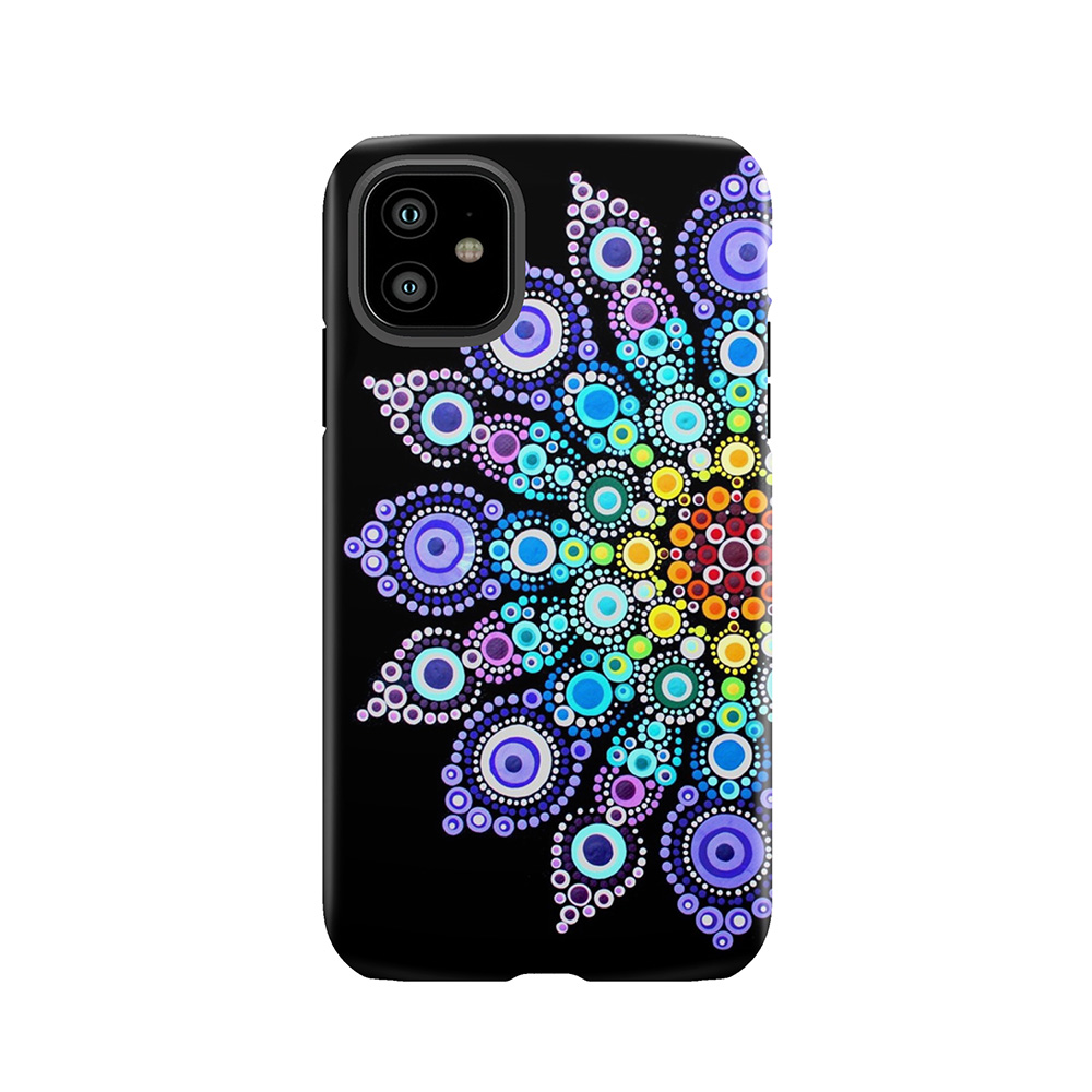 Rainbow Love Mandala Tough Phone Case