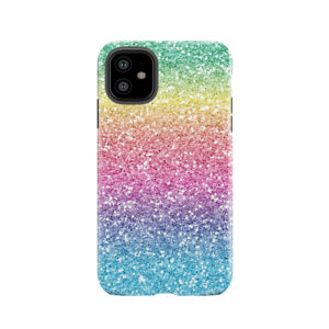 Rainbow Ombre Glitter Tough Phone Case