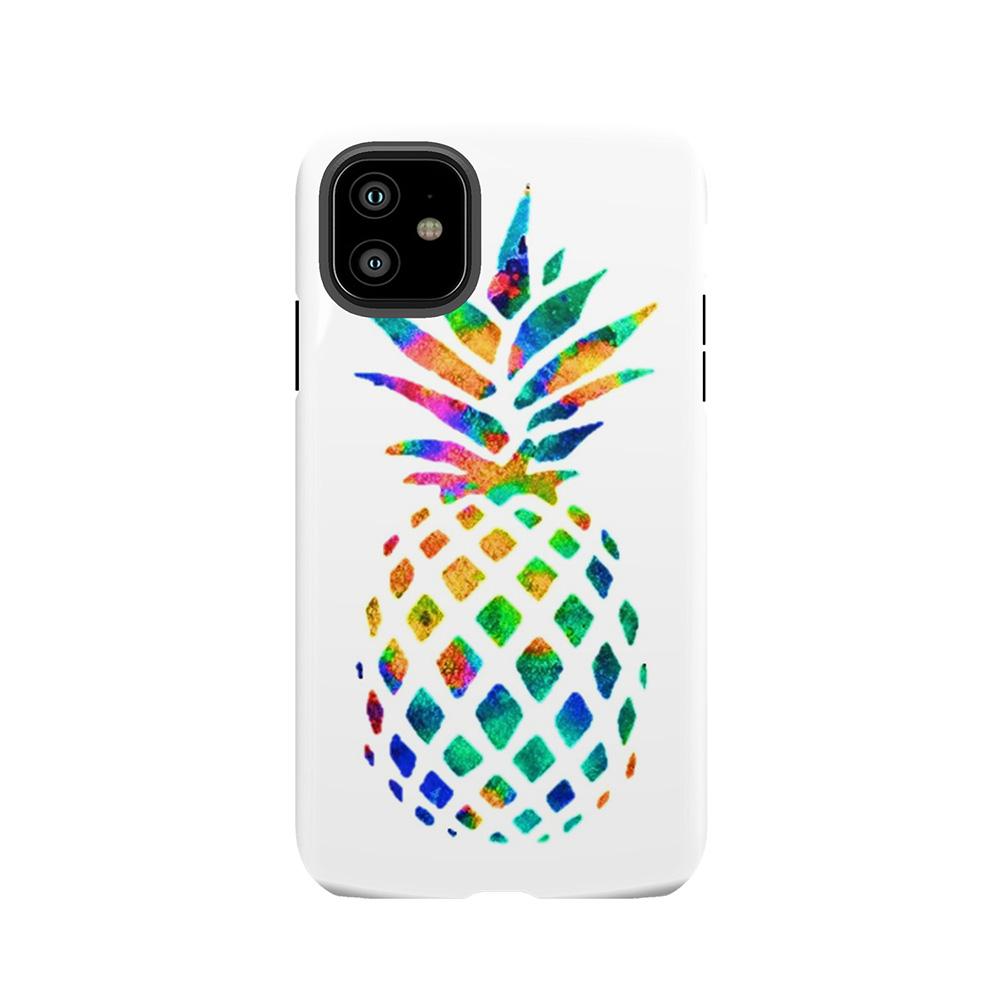 Rainbow Pineapple Tough Phone Case