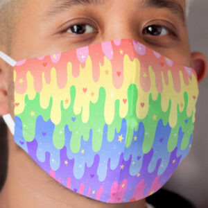 Rainbow Slime Cloth Face Mask