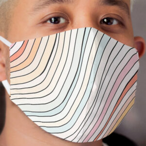 Rainbow Wave Cloth Face Mask