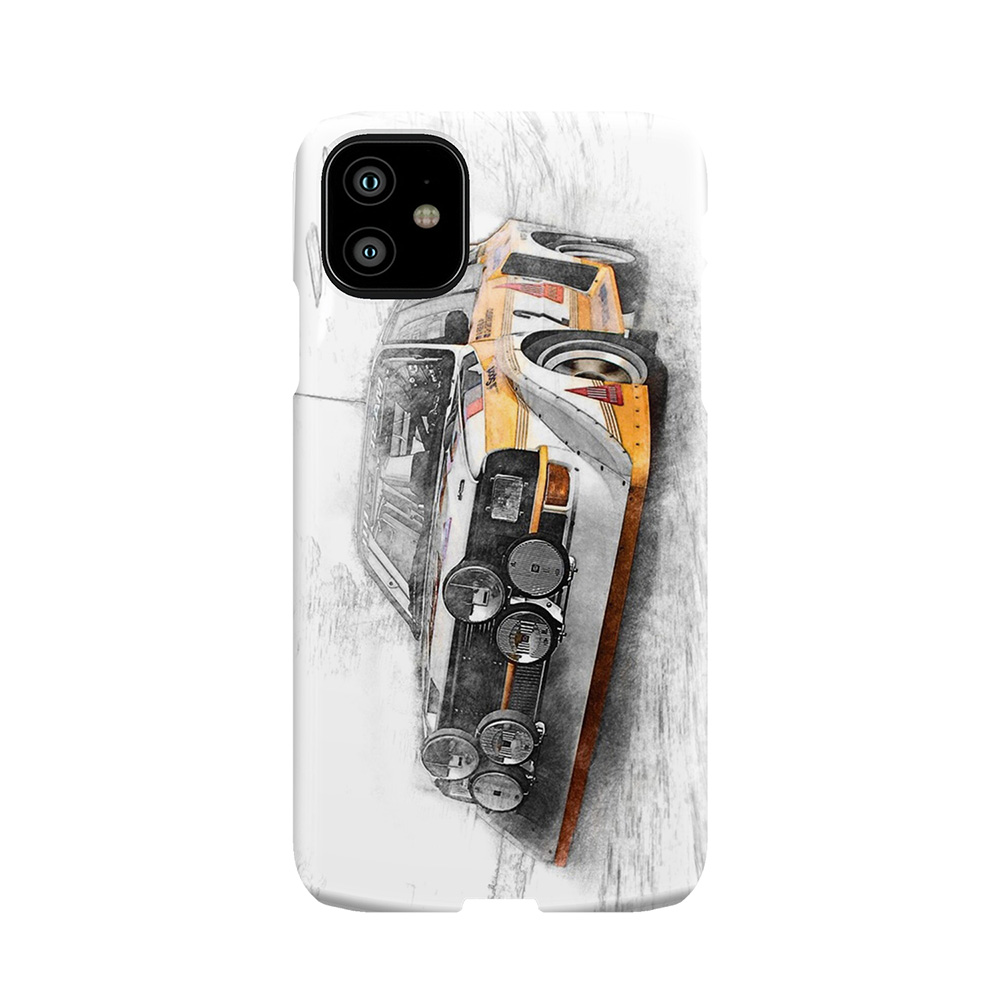 Rally Car Illustration Phone Case
