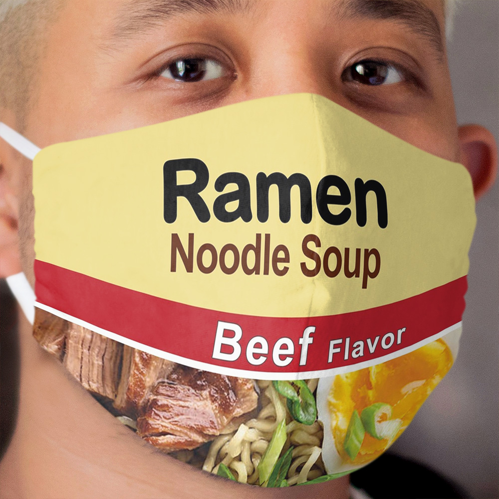Ramen Noodle Soup - Beef Flavor Cloth Face Mask