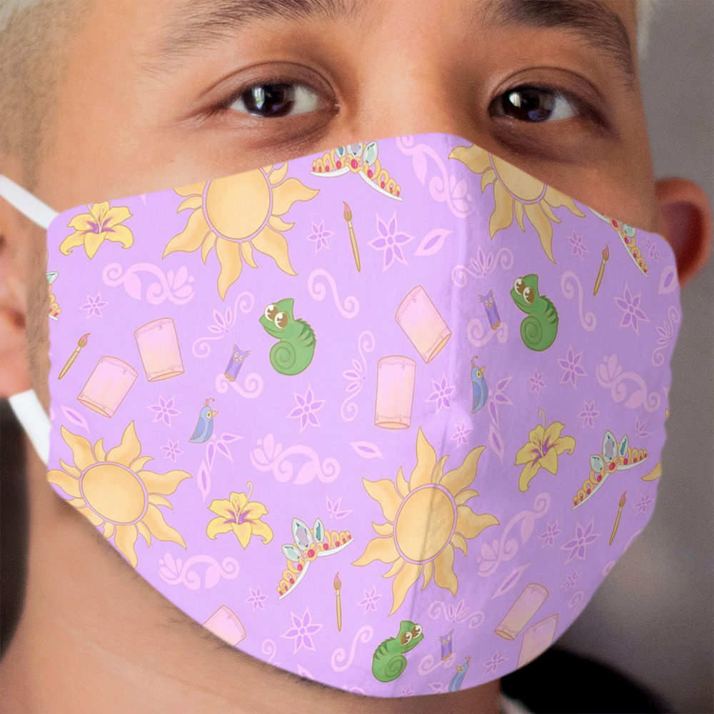 Rapunzel Pattern Cloth Face Mask
