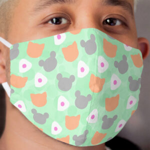 Rat, Cat, Rice Cloth Face Mask