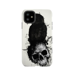 Raven And Skull Tough Phone Case