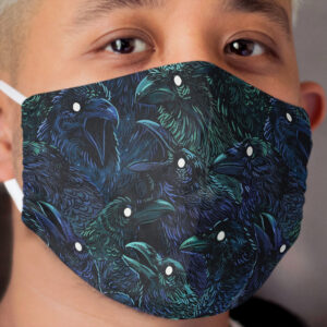 Raven pattern Cloth Face Mask