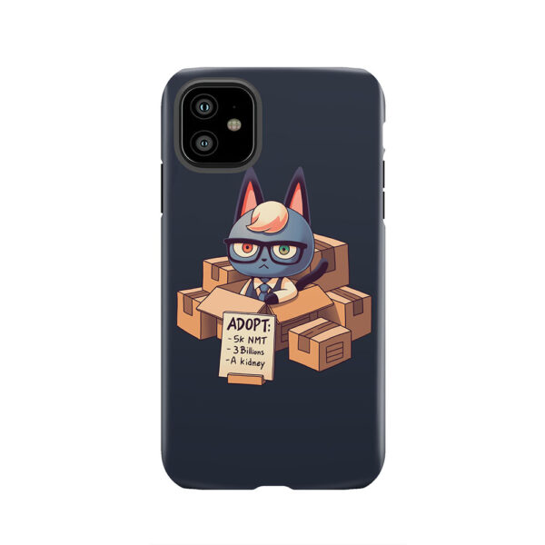 Raymond in Boxes // Cat Smug Villager, Animal Crossing, Kawaii Tough Phone Case