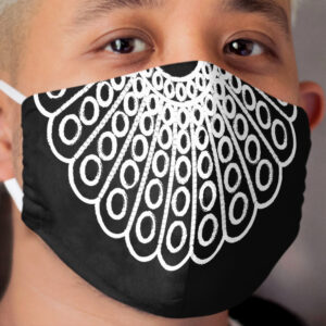rbg poster, Dissent collar, RUTH BADER GINSBURG, lawyer gift Cloth Face Mask