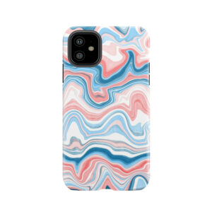 Red/Blue Marble Tough Phone Case