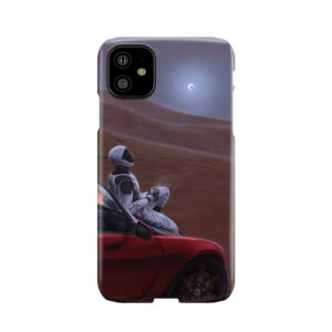 Red Car On The Red Planet Phone Case