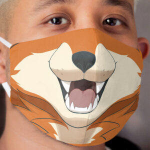 Red Fox Mouth Cloth Face Mask
