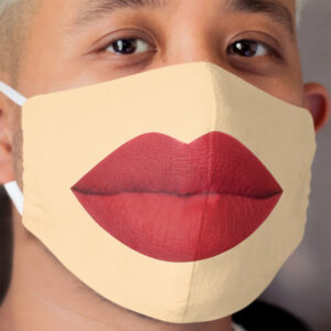 Red Lipstick Cloth Face Mask - Funny Coronavirus Cloth Face Masks Cloth Face Mask