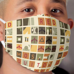 Red Mosquito Cloth Face Mask