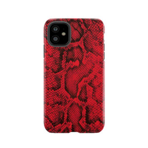 Red Snakeskin Tough Phone Case