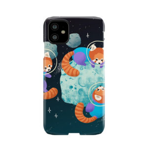 Red Space Pandas Phone Case
