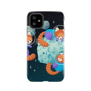 Red Space Pandas Tough Phone Case