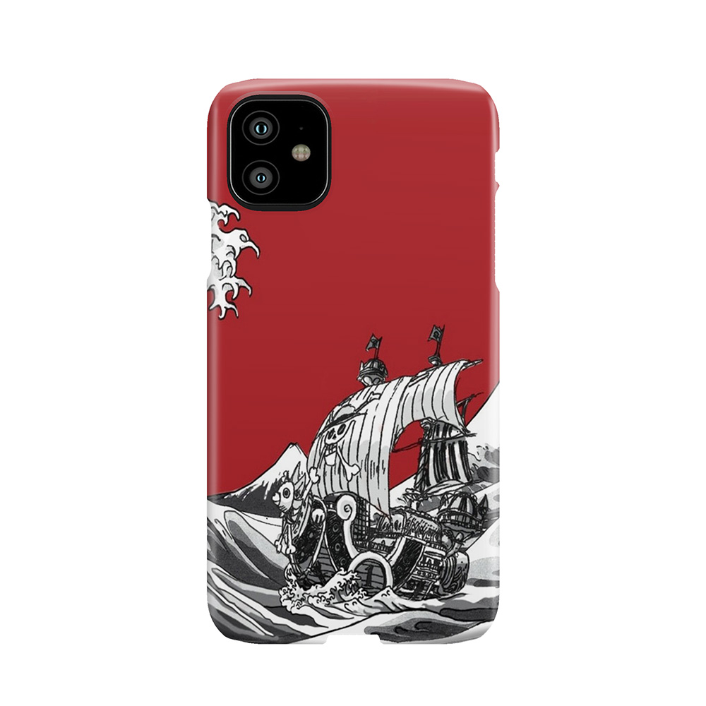 Red The Great Wave Phone Case