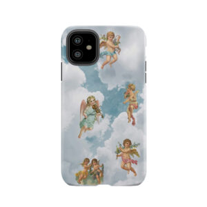 Renaissance Angels In Sky Cherubs Cupid Art Tough Phone Case