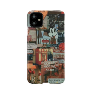 Retro 80S Aesthetic Grunge Teen Wallet Quote Tumblr Sticker Phone Case