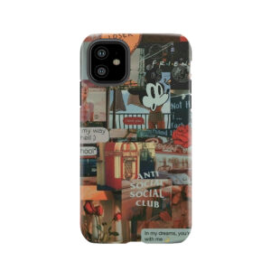 Retro 80S Aesthetic Grunge Teen Wallet Quote Tumblr Sticker Tough Phone Case