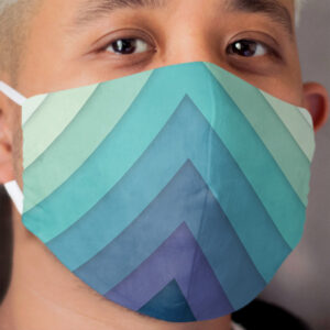 Retro Chevrons 001 Cloth Face Mask