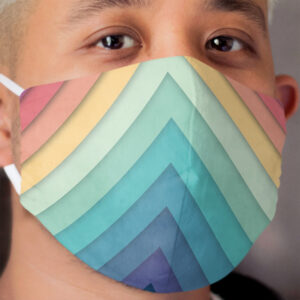 Retro Chevrons 002 Cloth Face Mask
