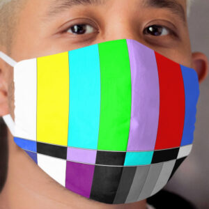 Retro No Signal Tv Cloth Face Mask