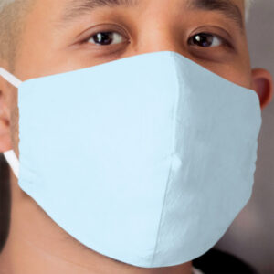 Retro Pastel Blue Cloth Face Mask