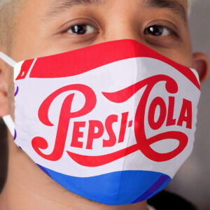 Retro Pepsi Cap Cloth Face Mask