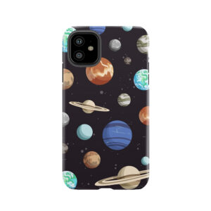 Retro Planet Design Tough Phone Case
