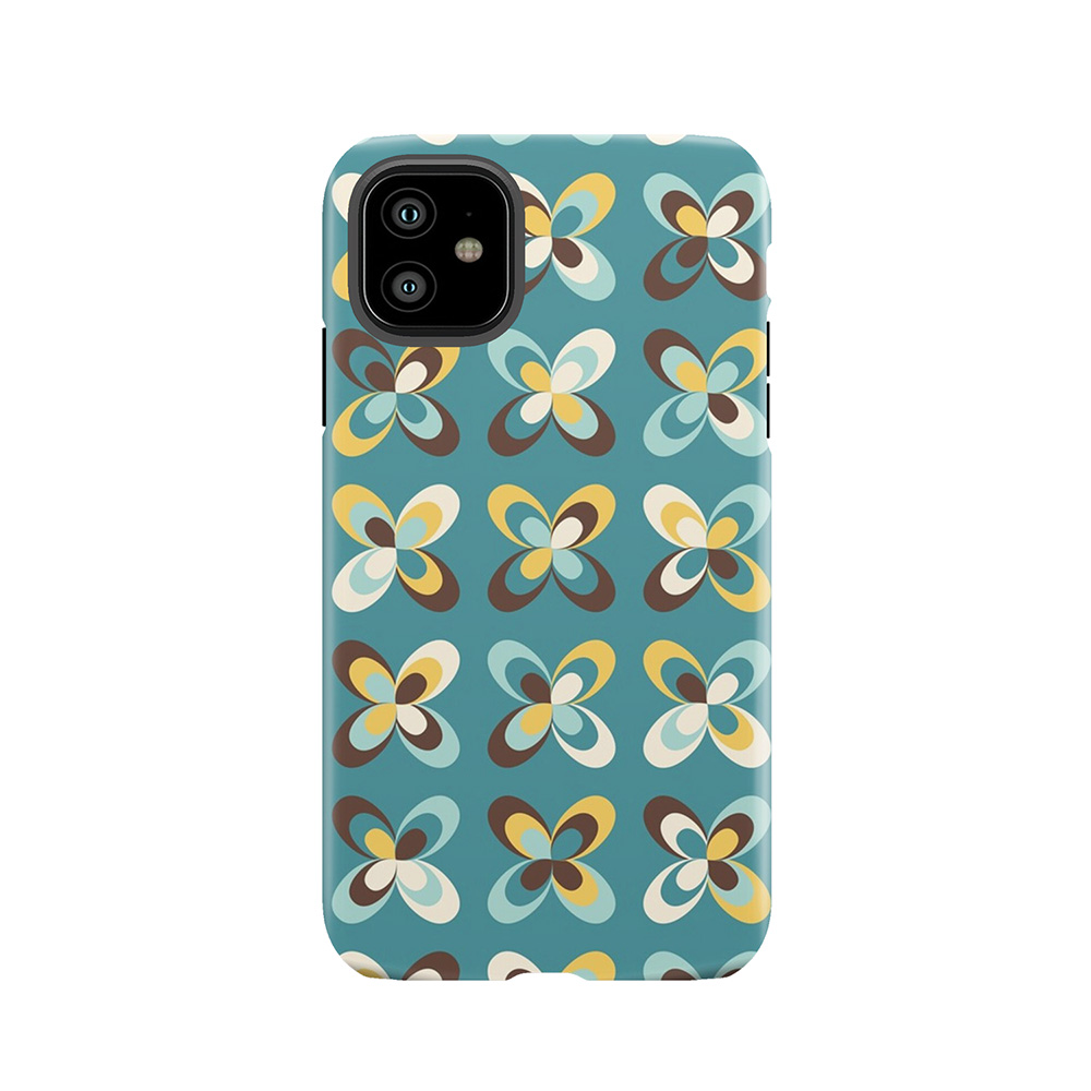 Retro Seasons 08, Summer Butterflies Tough Phone Case