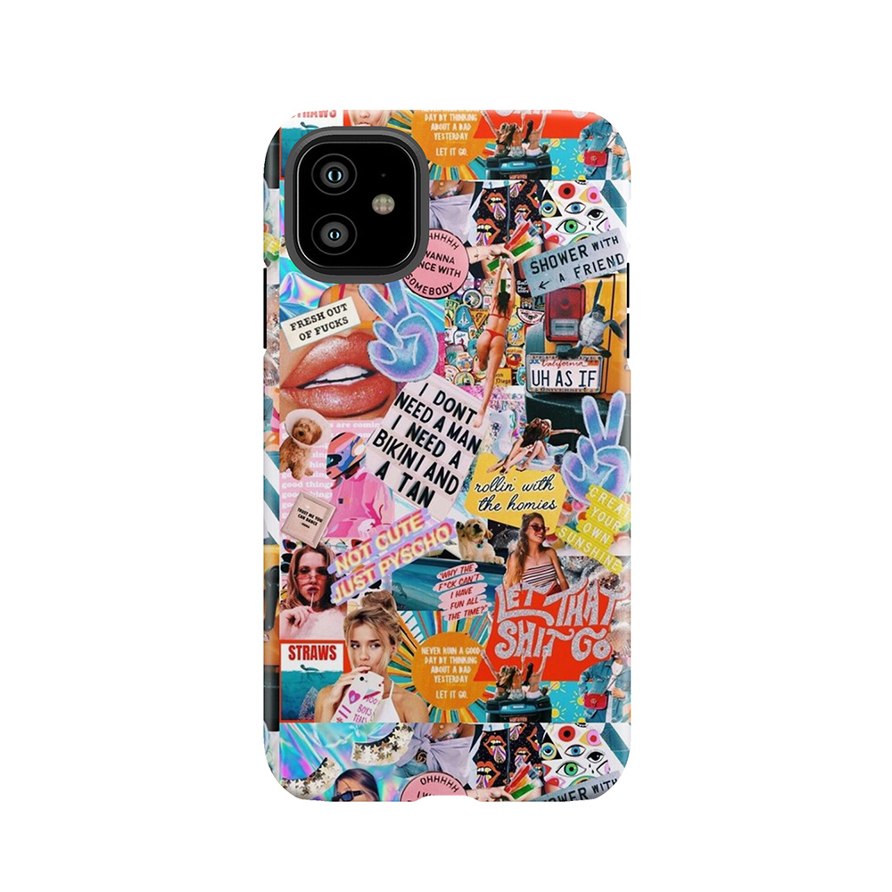 Retro Summer Collage Tough Phone Case